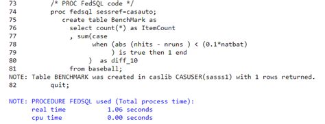 Sas Viya How To Emulate Proc Sql Using Cas Enabled Proc Fedsql Sas