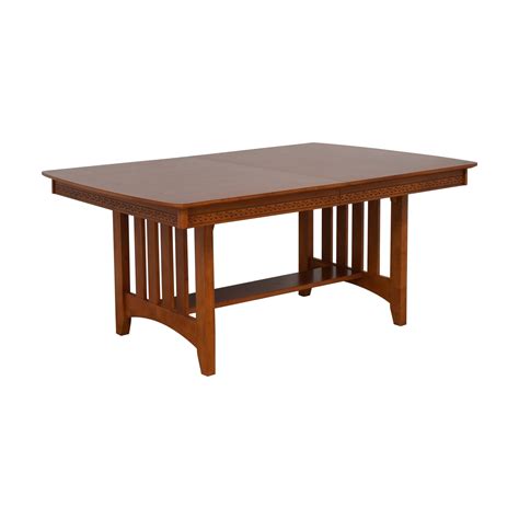 79 Off Vaughan Bassett Vaughan Bassett Shaker Style Trestle Table Tables