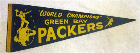 Lot Detail 60s Green Bay Packers World Champions Pennant