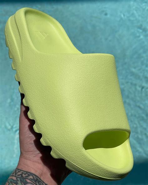 Adidas Yeezy Slide Green Glow