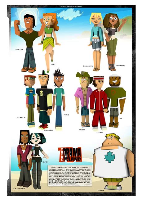 Total Drama Island By Jepipapercraft On Deviantart