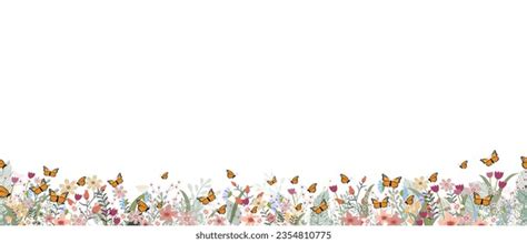 1,306 Botanical Floral Bottom Border Royalty-Free Images, Stock Photos ...