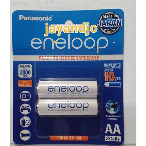 Jual Panasonic Eneloop Aa 2000mah 2pcs Baterai Rechargeable Battery