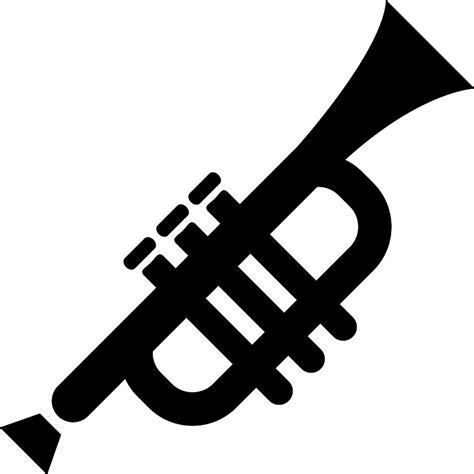 Trumpet Silhouette Vector SVG Icon - SVG Repo