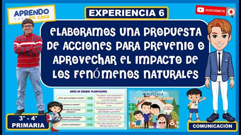 Elaboramos Propuesta De Acciones Para Prevenir O Aprovechar El Impacto