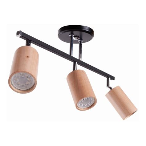 Luz Desing Plafon Sistema Luces Negro Madera Frances Apto Led Gu