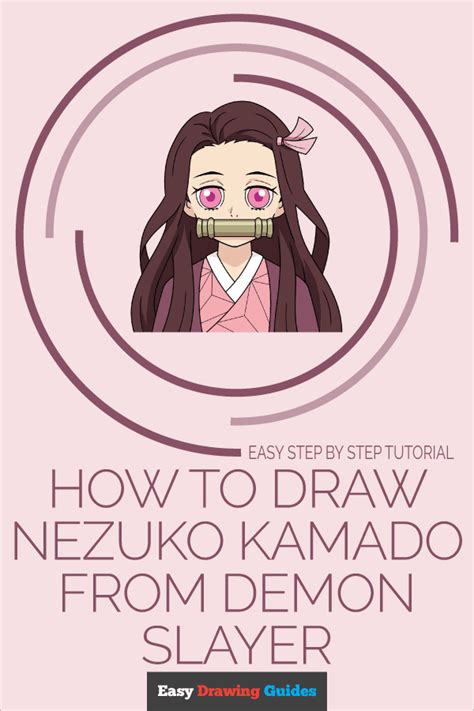 How To Draw Nezuko Kamado From Demon Slayer Really Easy Drawing Tutorial