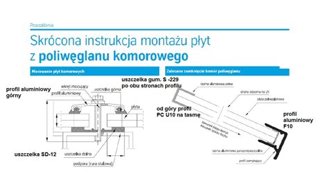 Profil aluminiowy górny łączący do poliwęglanu 6 mb DGA Budownictwo