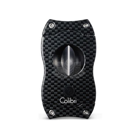 Cigar Cutter Colibri V Cut Black Carbon