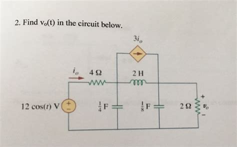 Solved Find V T In The Circuit Below Chegg