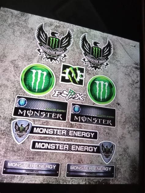 Monster Energy Stickers, Motorcycles, Motorcycle Accessories on Carousell