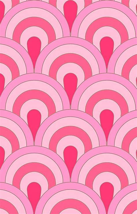 Pink wall print wallpaper | Pink retro wallpaper, Cute patterns ...