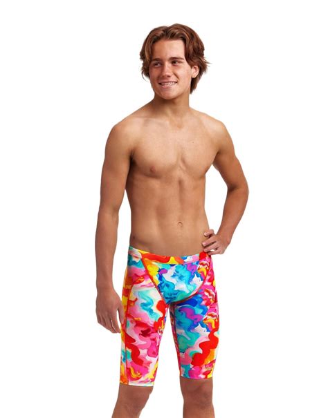 Funky Trunks Boys Messy Monet Swim Jammer Theswimmingshop