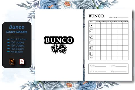 Bunco Score Sheets Graphic by Salman Craft · Creative Fabrica