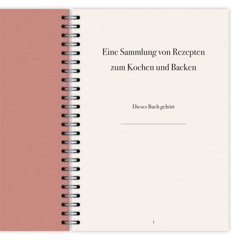 Rezeptbuch A Diy Kochbuch Zum Selber Schreiben Etsy