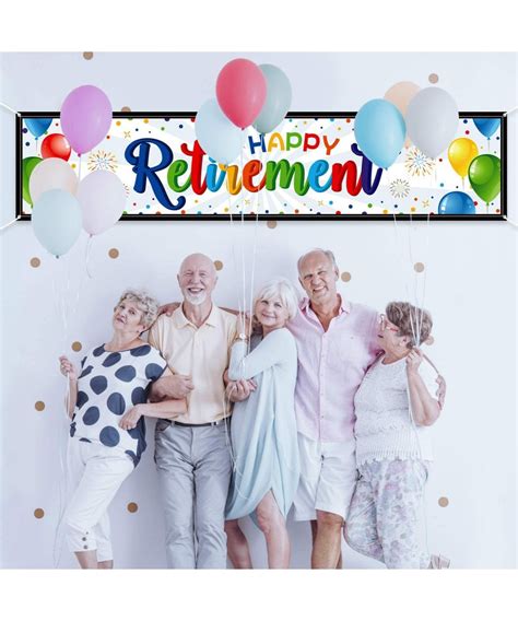 Happy Retirement Banner Huge Retirement Party Sign Home Outdoor ...