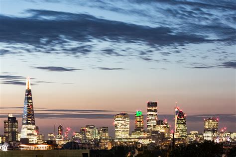 London Skyline At Sunset Including The Shard And Other Key Flickr