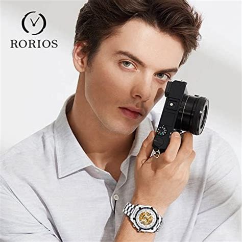 Rorios Montre Squelette Homme Montre Automatique M Canique Avec