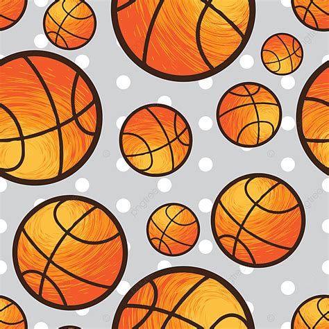 Basketball Pattern Vector Design Images Basketball Seamless Pattern