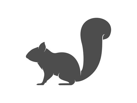 Squirrel Vector Silhouette 21623147 Vector Art At Vecteezy