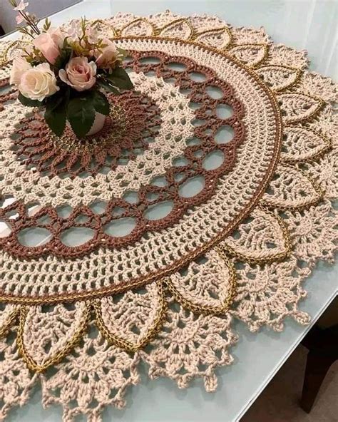 Pin By Oneida Reyes On Centros De Mesa En Crochet Crochet Thread