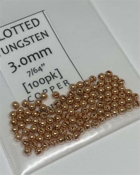 Slotted Tungsten Fly Tying Beads For Barbed Jig Hooks Ebay