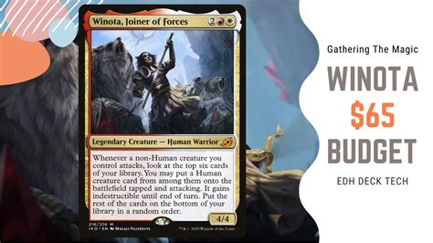 Winota Joiner Of Forces 65 BUDGET Deck Tech Stax MTG EDH Magic