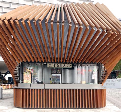 Harbour Kiosk With Kinetic Mechanism In Hong Kong By LAAB Architects Is