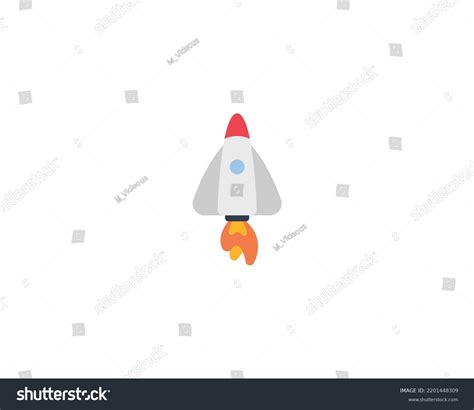 Rocket Vector Isolated Emoji Icon Rocket Stock Vector (Royalty Free ...