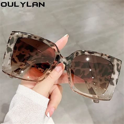 Oulylan Gafas De Sol Cuadradas Con Montura Grande Para Hombre Y Mujer