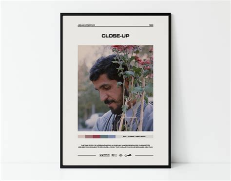 Close-Up Abbas Kiarostami Minimalist Movie Poster Framed | Etsy