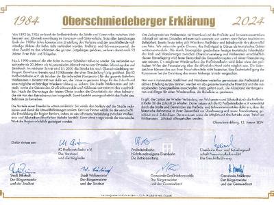 Oberschmiedeberger Erklärung unterzeichnet Preßnitztalbahn