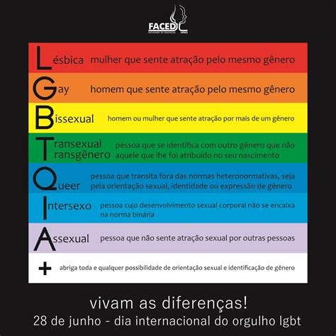 28 De Junho Dia Internacional Do Orgulho LGBT FACED