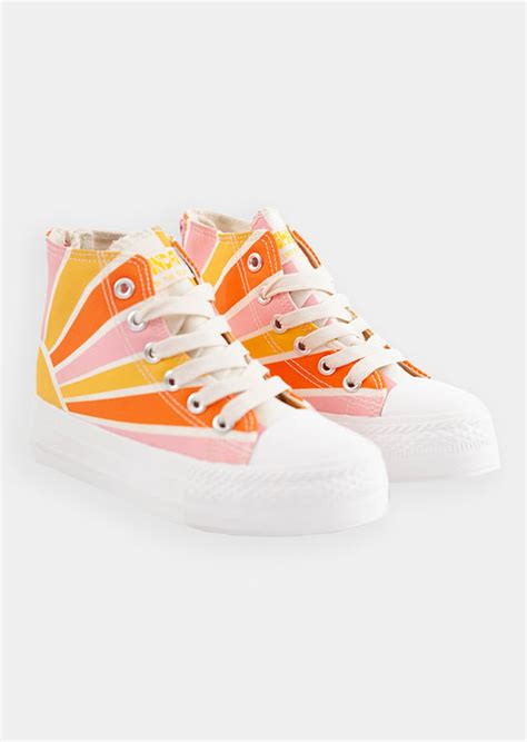 Kids Sunrise High Tops | Ghanda Clothing