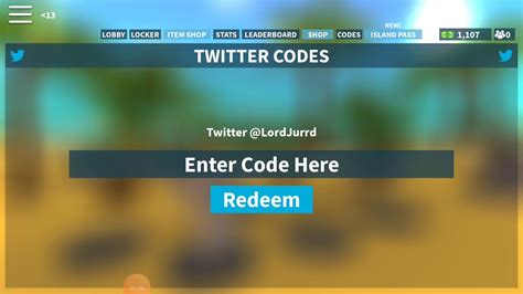 Code For 10000 Bucks Roblox Island Royale Youtube