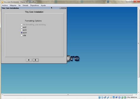 distribucion tiny core  ciclos formativos del ies valle del jerte