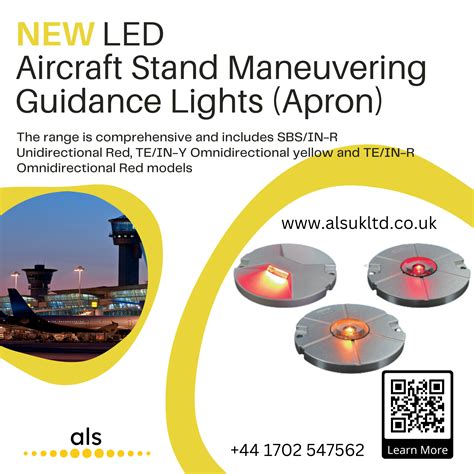 LED Aircraft Stand Manoeuvering Guidance Lights Apron Airfield