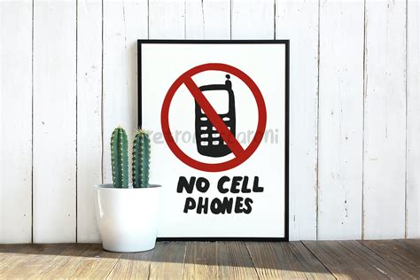 Printable Lukes Diner No Cell Phones Sign Gilmore Girls Etsy