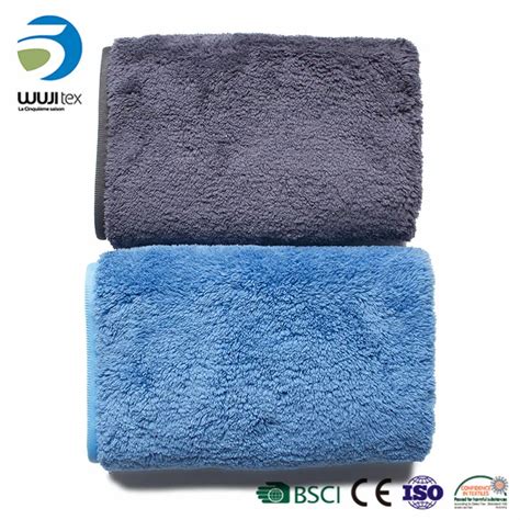 Rpet Wholesale Customized Coral Fleeceedgeless Microfiber Towel