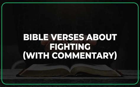 25 Bible Verses About Fighting With Commentary Scripture Savvy