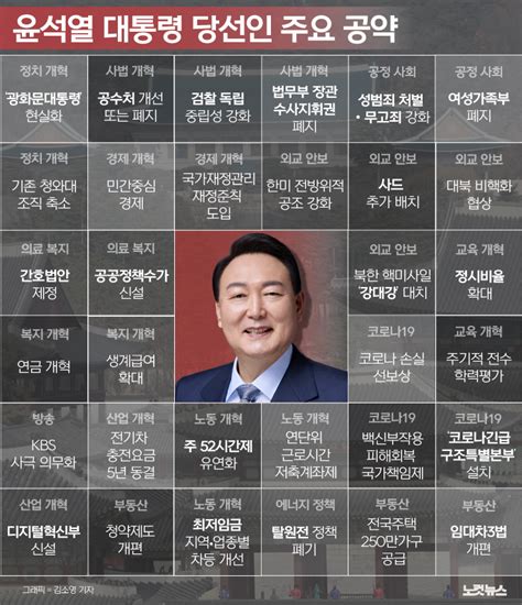 윤석열 당선인 주요 공약은 그래픽뉴스 노컷뉴스