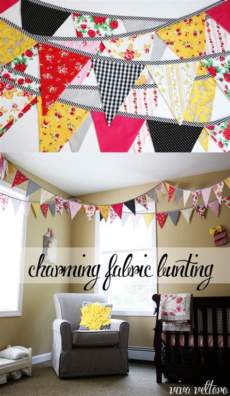 Diy Fabric Bunting For The Home Holidays Or Parties Viva Veltoro