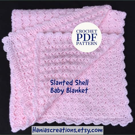 Crochet Baby Blanket Shell Stitch