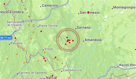 Terremoto Nelle Marche Epicentro In Provincia Di Macerata