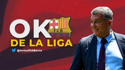 Actualit Bar A On Twitter Le Bar A Re Oit Le Ok De La Liga