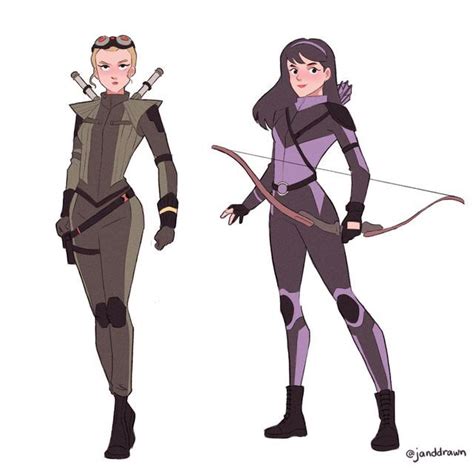 Jan Bautista On Instagram Kate Bishop And Yelena Belova Redesign Hawkeye Blackwidow