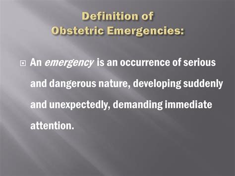 Ppt Management Of Obstetric Emergencies Powerpoint Presentation Free