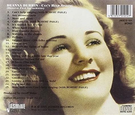 Can T Help Singing Original Recordings Remastered By Durbin Deanna