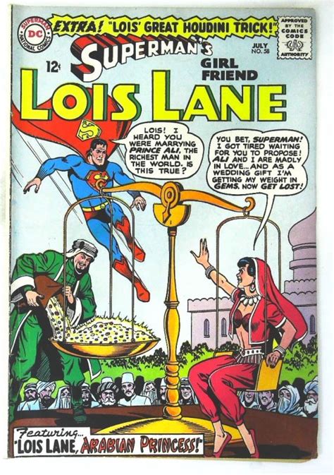 Superman S Girl Friend Lois Lane Fine Actual Scan Comic Books