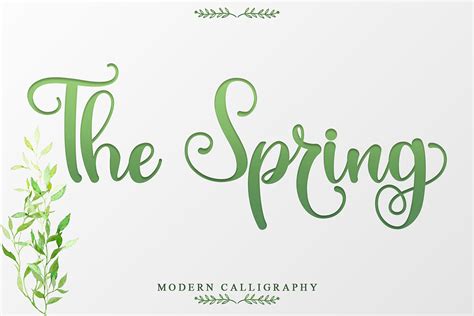 The Spring Calligraphy Font Free Download - Creativetacos